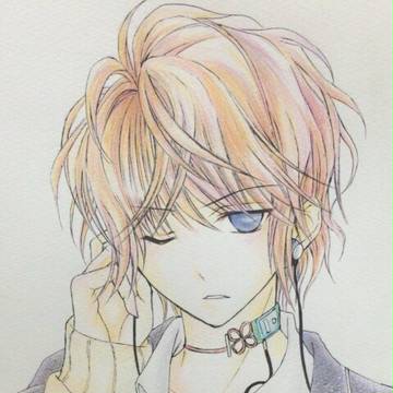 DIABOLIKLOVERS 坂巻シュウ 色鉛筆画