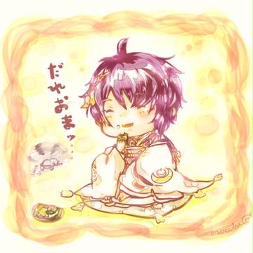三日月にお茶出し【内番】