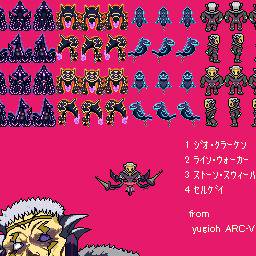 【遊戯王ＡＲＣ-V】歩行キャラグラフィック　自縛　セルゲイ　