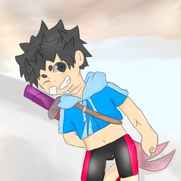 へそ出し少年剣士