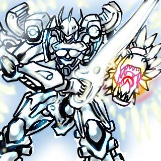 オメガモン倣って描いたよ