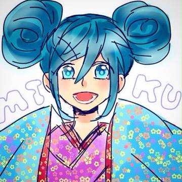 kakouyoで描いたミクちゃん