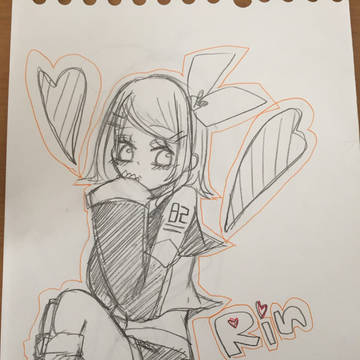 落書き　りんちゃん