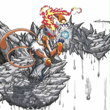 ゴウカザルの気合球　縮小版