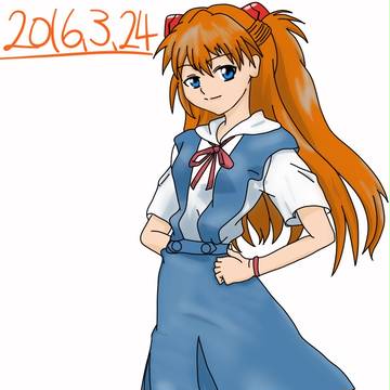 式波・アスカ・ラングレー　模写