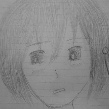 白雪落書き。