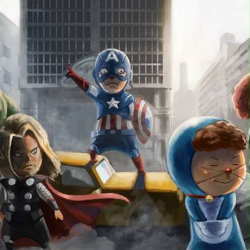 chibi avengers