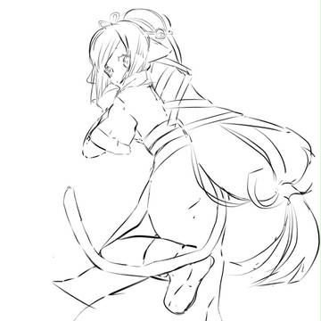 クオンさん線画
