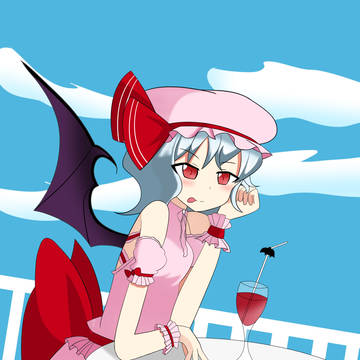 レミリア描いてみた‼︎
