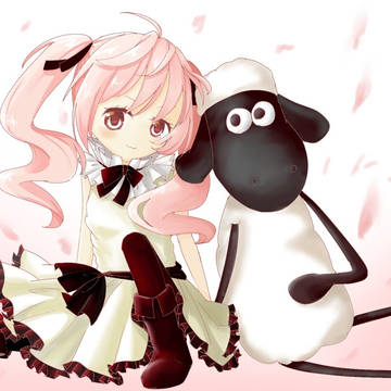 羊のショーンと女の子