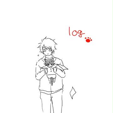 赤ちゃん猫トキヤとかいがいしくお世話する音也