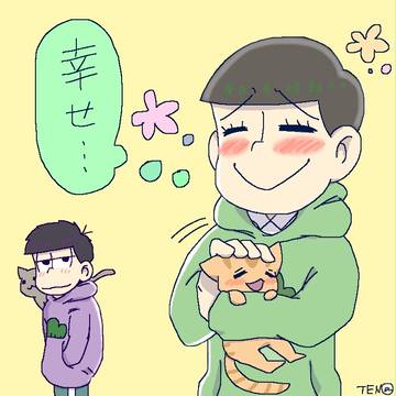チョロちゃん＋ネコ＝癒し