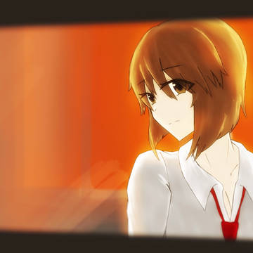 「夕日に背を向けて」