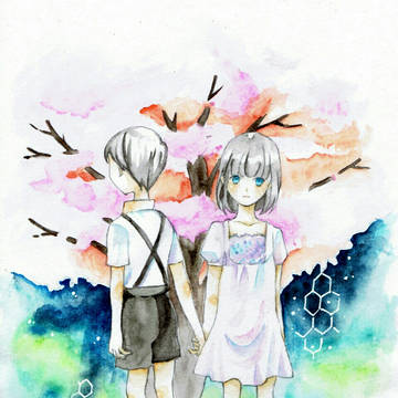 水彩，友风子