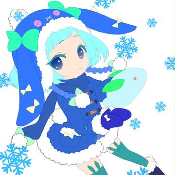 【塗らせていただきました】雪うさぎ