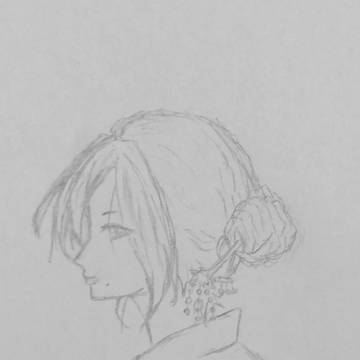 横顔のお姉さん