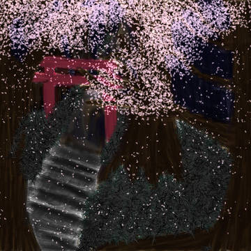 夜桜