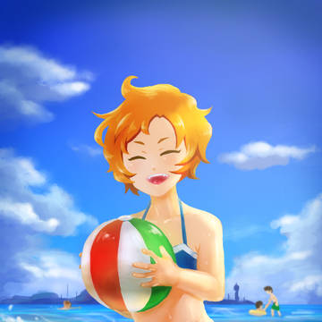 彼女との海