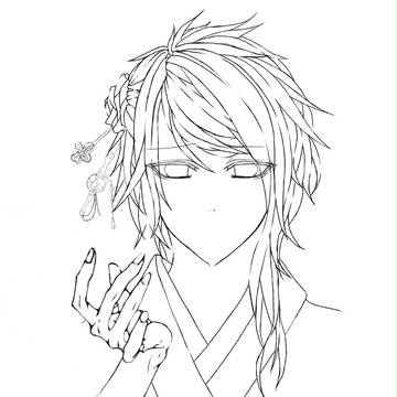 男の子線画