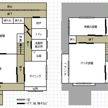 松野家の間取り予想。