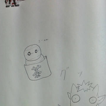 ミーくん描く