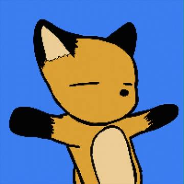 舞うキツネ