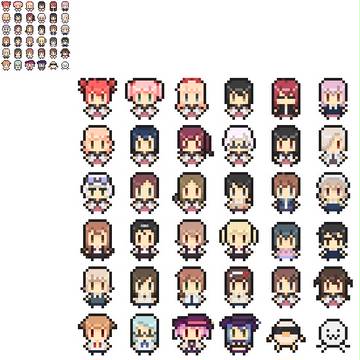 ゆるゆりのドット絵
