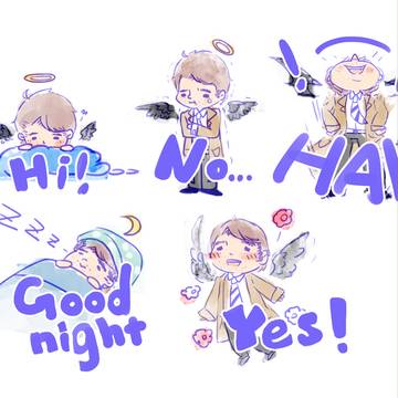 CASTIELのスタンプはLINEに現れたら…？