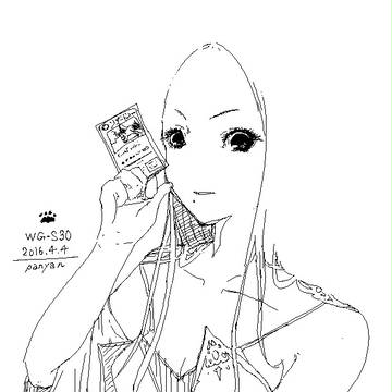 初投稿★ 電子ノートでお絵描き！ 女性No,1