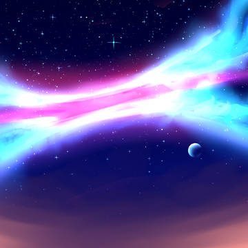 Stream in The Stary Night