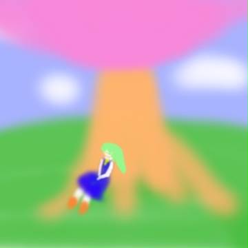 陽気な木の下で