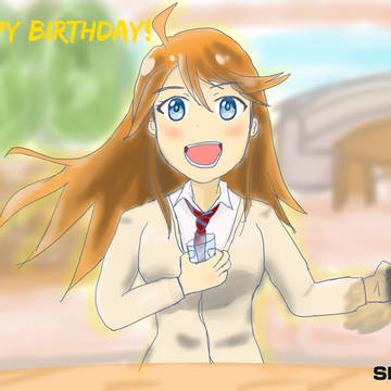 所恵美誕生日おめでとうイラスト