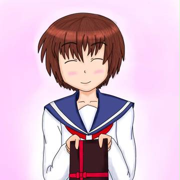 前書いた宮永咲ちゃんに色を塗った