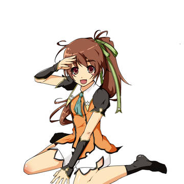ぺたん座りの馬岱ちゃん