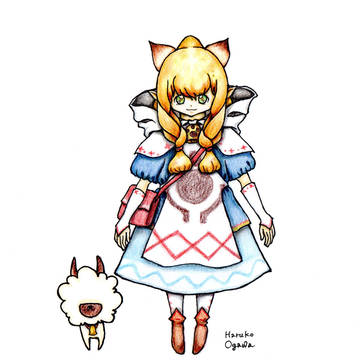 モンハンクロスのカティ嬢とフェニー