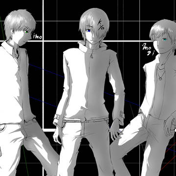 白黒男性3人