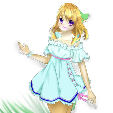線画をいただいたので塗ってみた