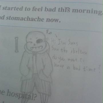 Sans in my English book!
