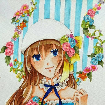 青いドレスリメイク