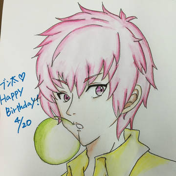 丸井ブン太誕生絵