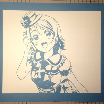 【切り絵】渡辺曜生誕祭2016