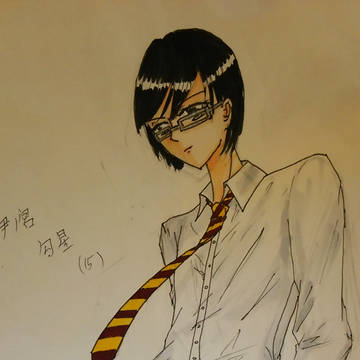銀縁眼鏡×少年×学生服