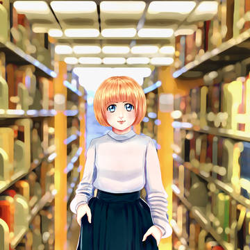 A Girl in the Library