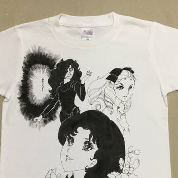 Ｔシャツに「ガラスの仮面」を描いてみた