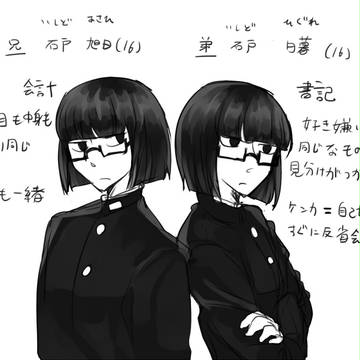 おかっぱ眼鏡男子