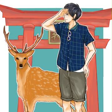 健太、幻の鹿神様に会いに行く