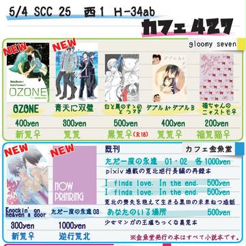 【SCC25】お品書き【超全開ケイデンス】