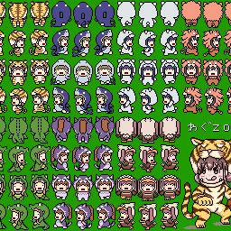 ＲＰＧツクール２０００のわぐずー歩行グラ