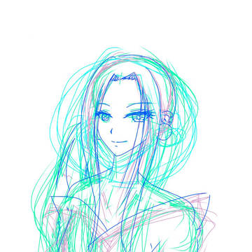 白ひげの妻。オリ主のイラストです
