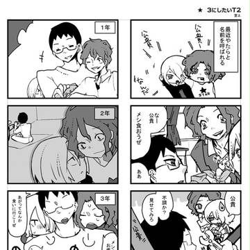 【弱ペダ・古賀T2】合同誌寄稿分４コマ